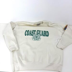 Coast Guard White Oneita Power Sweats Sweatshirt